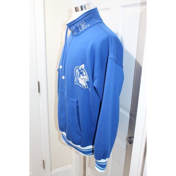 VTG 80s 90s Duke Blue Devils Basketball Pullover Mock Neck Sweatshirt Y2K Size L - Picture 3 of 5